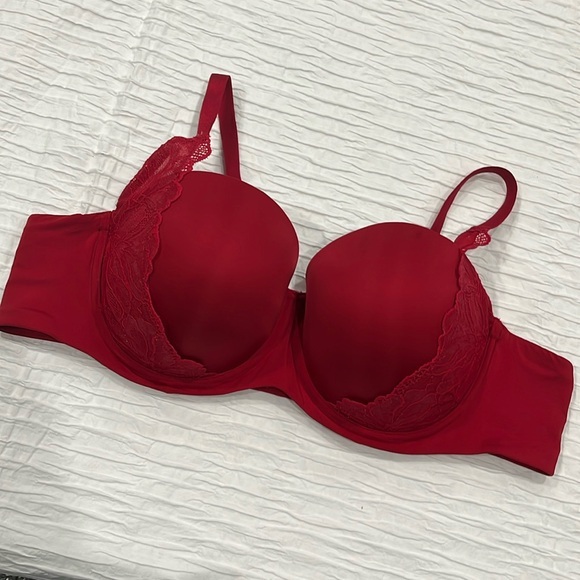 Torrid Curve bra red padded push-up women’s 44B adjustable straps - Picture 5 of 15